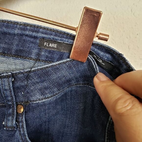 William rast flare dark denim jeans - Picture 5 of 8